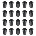 PATIKIL 3 mm 発光ダイオードホルダー 40個 プラスチック製ロングLEDホルダークリップ取り付け ブ ラケットソケットキャップ ランプ電球ベゼルマウントパネルLEDディスプレイ用 黒