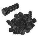 M METERXITY 20個入り ドリップ灌漑バーブ継手 1/2"エンドプラグチューブコネクタプラスチックカップリング灌漑部品 ガーデン/温室/水槽/花ポット用 ドリップパイプアクセサリー
