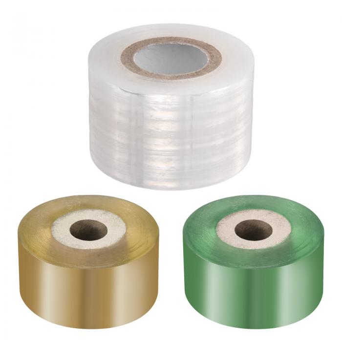 uxcell 3本 果樹接ぎ木テープ3CM 4CM幅100M長さPE伸ばし可能なガーデン接ぎ木ツール植物自己粘着性フロ..