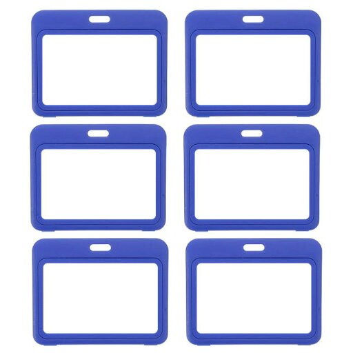 PATIKIL 6パック クリアバッジホルダー、プラスチックIDバッジホルダー ダブルサイドウィンドウ 水平IDプロテクター クリップ クレジットカード 近接キーカード用、ブ ライトブルー PATIKIL 6パック クリアバッジホルダー、プラスチックIDバッジホルダー ダブルサイドウィンドウ 水平IDプロテクター クリップ クレジットカード 近接キーカード用、ブ ライトブルー