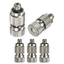 M METERXITY 5個入り真鍮霧ノズル 0.5mm 孔径 ミスターノズル真鍮 高圧スプレー 屋外冷却システム/温室/造園用[3/16