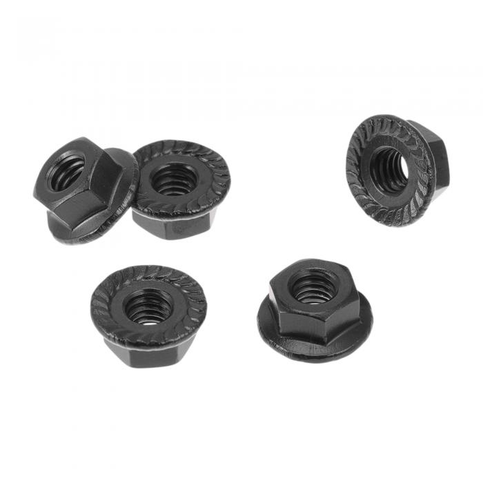 REPAIROCK 5個M4車用フランジナットアルミ合金ノブ付き六角ロックフランジナット滑り止めロックフラン..