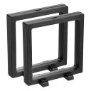 uxcell 2個 3D浮動ディスプレイケース 5.5 x 5.5 x 0.8