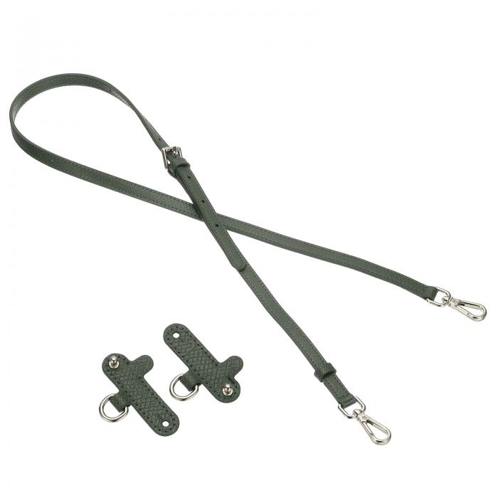 PATIKIL レザーショルダーストラップ、クラ スプ付きクロスボディハンドバッグミニトートバッグ用の交換キット、ダーク緑