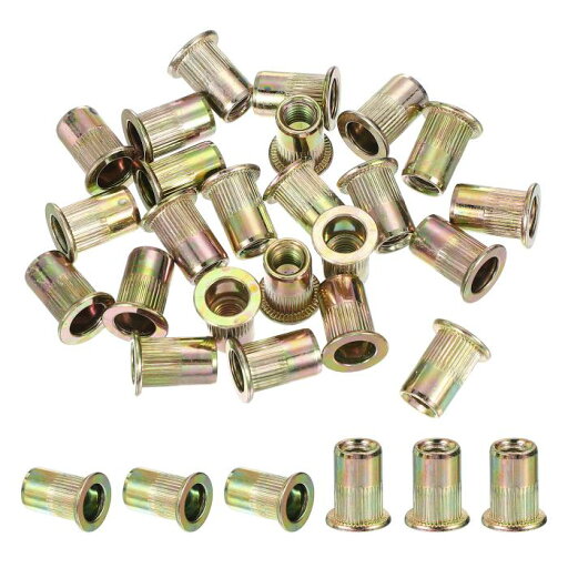 PATIKIL リベットナット M6x15 mmブ ラインドナット 金属固定ナット 建築 家具 木工 DIY 固定 接合 補修用 炭素鋼亜鉛製 70個 PATIKIL リベットナット M6x15 mmブ ラインドナット 金属固定ナット 建築 家具 木工 DIY 固定 接合 補修用 炭素鋼亜鉛製 70個