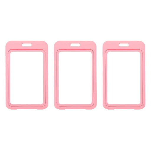 PATIKIL 3パック クリア バッジホルダー、プラスチック ID バッジホルダー ダブルサイド ウィンドウ 垂直 ID プロテクター クリップ クレジットカード 近接キーカード ピンク PATIKIL 3パック クリア バッジホルダー、プラスチック ID バッジホルダー ダブルサイド ウィンドウ 垂直 ID プロテクター クリップ クレジットカード 近接キーカード ピンク