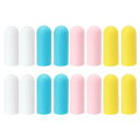 PATIKIL 0.88" 直径 シリコン ボトル カバー トラベル 用, 16個 リーク プルーフ 再利用可能 小型 トイレタリー スリーブ トラベル エッセンシャル ローション シャンプー コンテナ 用, 4色