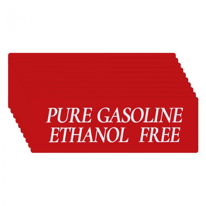 M METERXITY 10パック ガソリンエタ ノールフリーステッカー 6x2