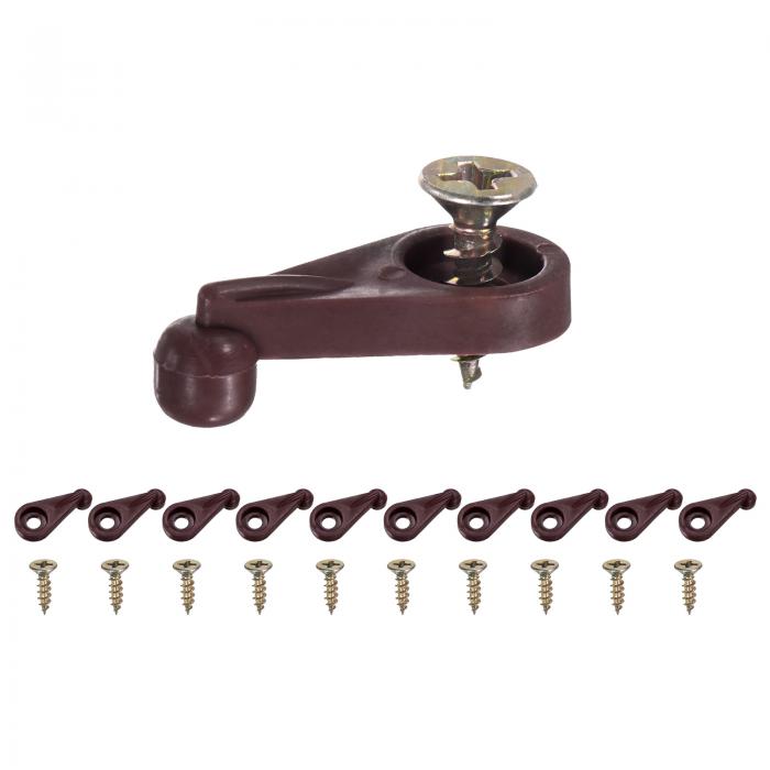 M METERXITY 100パック ガラスリテーナークリップ オフセット4mmプラスチックガラスパネルリテーナーク..