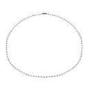 PATIKIL シルバートーン ビーズ チェーン ネックレス、チタン スチール 3 mm ビーズ ボール チェーン ネックレス Y2K パンク ネックレス 女性...