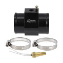 ACROPIX 12V/24Vユニバーサルウォーターテンプセンサーキット 1/8"NPT 1.65"ブラックアダプター 160'Fオン - 145'Fオフ 自動車用ラジエーター&エンジン冷却