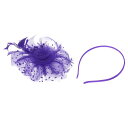 PATIKIL ファシネーターハットクリップセット ヘアバンドティーパーティーフェイスベールハットヴィンテージヘッドウェアウィメンズフェザー メッシュ 女性 パ...