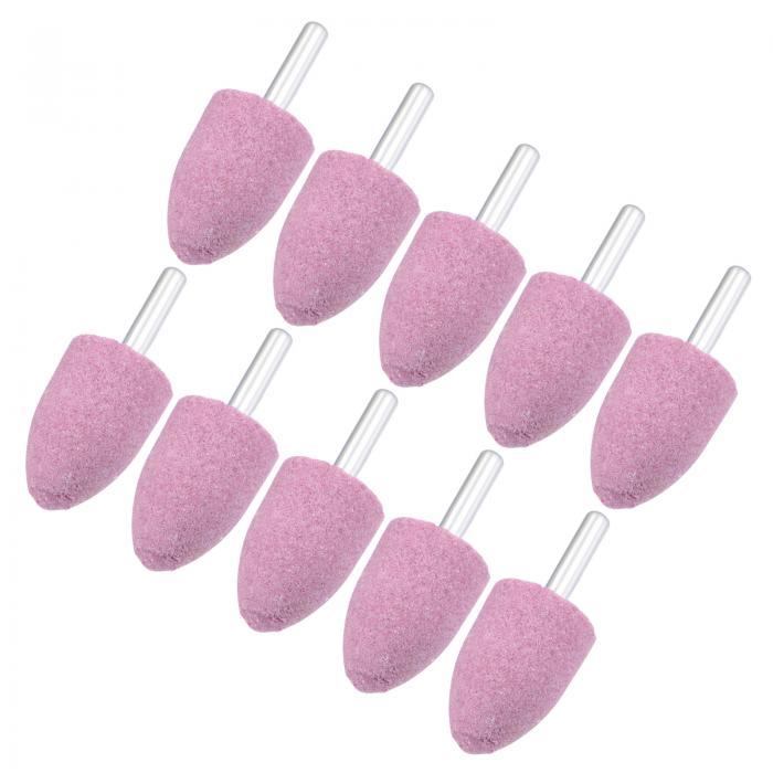 M METERXITY 10個入り 研磨用モンテッドストーン研削ビット 1/4"（6mm）シャンクアルミニウムオキサイ..