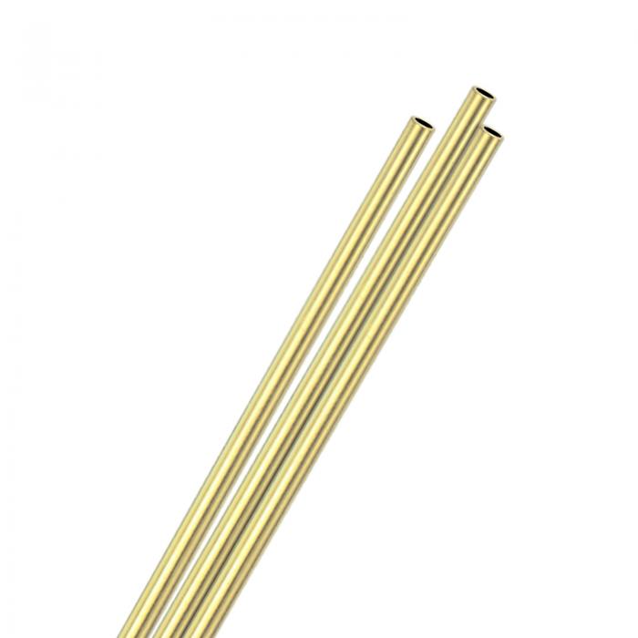 M METERXITY 300mm 真鍮丸管 3本パック 外径5mm 肉厚0.5mm H65 真鍮シームレスチューブ 建設/機械加工/..