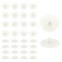 uxcell 100個のねじキャップカバー、18 x 4.5mmのプラスチック製ねじ飾りカバー、フィリップ スカムフィッティングナット用の自己攻釘ねじ、装飾用タッピングファスナー、ライトベージュ