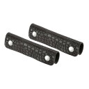 uxcell 2個 ハンドバッグハンドルラップカバー PUレザークロコダイル柄パースストラップラップカバーラゲッジグ リッププロテクター(13x10cm コーヒ...