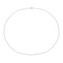 PATIKIL シルバートーン ビーズ チェーン ネックレス、チタン スチール 2mm ビーズ ボール チェーン ネックレス Y2K パンク ネックレス 女性と...