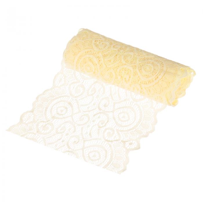 M METERXITY 5ヤード7.1"幅 エラスティックレース生地 リボン弾性トリムレースWフローラルパターン 装..