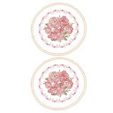 uxcell 2個セット レトロレースプレクッション フランス クロシェドイリーラウンド刺繍ホローカップ花瓶テーブルクッション ダイニングテーブルキッチンパーテ...