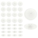 uxcell 200個のねじキャップカバー、17 x 4mmのプラスチック製ねじ飾りカバー、フィリップ スカムフィッティングナット用自己攻締めねじ、装飾用タッピングファスナー、ライトベージュ
