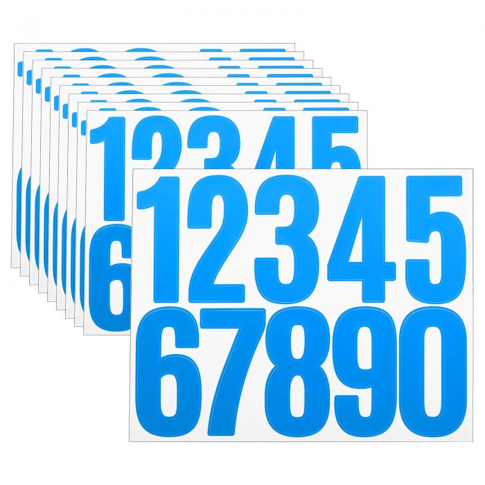 uxcell ビニールハウスナンバー 10枚 3インチ 防水 粘着式 ナンバーステッカー 郵便受け 看板 窓 ドア ..