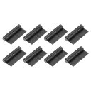 uxcell 溶接可能なフラッグヒンジ 8個入り4-8/9" x 2-5/9" 炭素鋼溶接用ドアヒンジ 取り外し可能なピン付き 金属ゲートスイングドアトレーラーランプ用 溶接可能なリフトオフヒンジ
