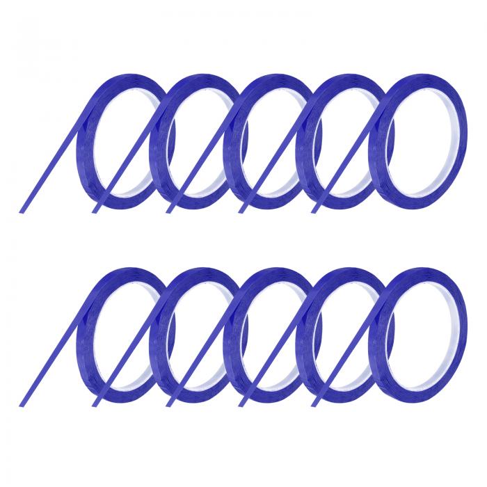 uxcell 10ロール ホワイトボードテープ グラフィックチャートテープ8mm 54.7ヤード アートテープ 薄い..