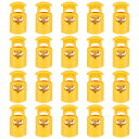uxcell 20個のプラスチックコードロック、シングルホールスプリングトグルストッパークリップ、ドローストリング、パラコード、バッグ、衣類、手袋のひもロック交...