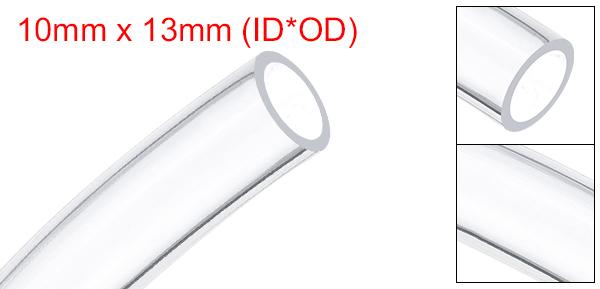 uxcell シリコーンチューブ 内径10mm 外径13mm 長さ2M 透明 シリコーンホース 高温用ホースチューブ ホームブルーイング アクアポニックス エアホース 灌漑用