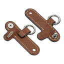uxcell 2個 レザーパースストラップ 6.1cmx2.4cm パンチフリーバックルバッグストラップ変換アクセサリー ミニバッグハンドバッグ クロスボディシ...