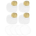 uxcell タオルフック 自己接着 ステンレス壁フック 粘着性 装飾 キッチン ドア キャビネット バスルーム 玄関 廊下 寝室用 ホワイト 4個入り