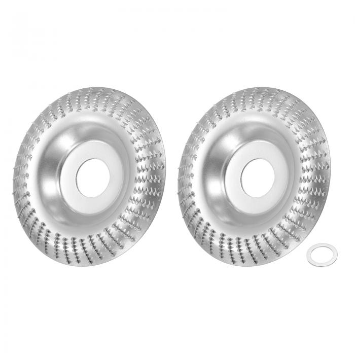 uxcell 2個木彫りディスクグラインダーホイール4"回転ツール彫刻サンディングディスクラジアルグライン..