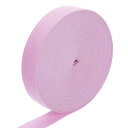 uxcell 伸縮バンド 1" x 15ヤード スト レッチニット伸縮バンド 縫製 ウィッグ ウエストバンド パンツ クラフト DIY 用布地伸縮バンド(ダークピンク)