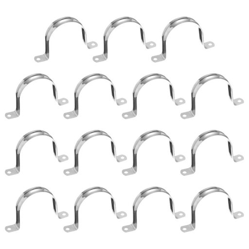 uxcell 15個63 mm(2-1/2")ケーブルクランプ 304ステンレス鋼被覆クッション付き絶縁ケーブルクランプ2穴U字管ストラップクランプ ラインパイプホースワイヤーコード取り付け用 シルバー uxcell 15個63 mm(2-1/2")ケーブルクランプ 304ステンレス鋼被覆クッション付き絶縁ケーブルクランプ2穴U字管ストラップクランプ ラインパイプホースワイヤーコード取り付け用 シルバー