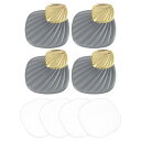 uxcell タオルフック 自己接着フック ステンレス 粘着性 装飾 キッチン ドア キャビネット バスルーム 玄関 廊下 寝室用 グレー 4個入り