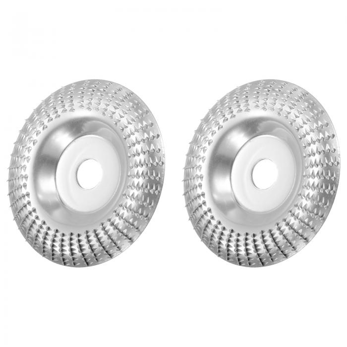 uxcell 2個 木彫りディスクグラインダーホイール 4" ロータリーツール 彫刻 サンディングディスク ラジ..