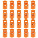 uxcell 20個のプラスチックコードロック、シングルホールスプリングトグルストッパークリップ、ドローストリング、パラコード、バッグ、衣類、手袋のひもロック交...