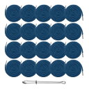 uxcell 20個 ドローストリングコード51"交換用ドローストリングフーディーストリングミシンツール フーディースウェットパンツジャケットパンツ帽子コートバッグ用 ダークブルー