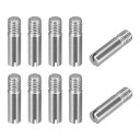 uxcell 10 個 M8 x 30mm スロット付き円柱ピン 304ステンレス鋼ダワル外部スレッド位置決めピン 家具キャビネット用(4)
