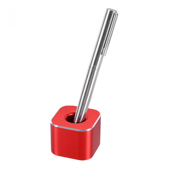 PATIKIL アルミニウム製シングルペンスタンドホルダー ペンホルダーベース ペンディスプレイスタンド ..