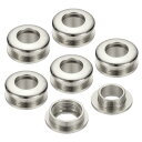 PATIKIL 8mm(1/3インチ) 真鍮製ホールアイレット 6個 アーク表面自己裏打ちグロメット シューズ 衣類 クラフト バッグ レザークラフト用ワッシャー シルバートーン