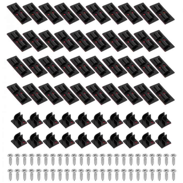 PATIKIL 50個 屋外用ストリング ライトハンガー LEDライトフック 防水装飾ライト吊り下げ自己粘着クリ..