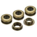 PATIKIL 8mm(1/3インチ) 真鍮製ホールアイレット 4個 アーク表面自己裏打ちグロメット 靴 衣類 クラフト バッグ レザークラフト用 ブロンズ