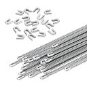 PATIKIL 20個13.7"304ステンレススチールメタル螺旋コルセットボニング 5mmボニングチップ20個付き コルセット 縫製 衣装作り フープスカート 襟作りに適しています(5mm幅)