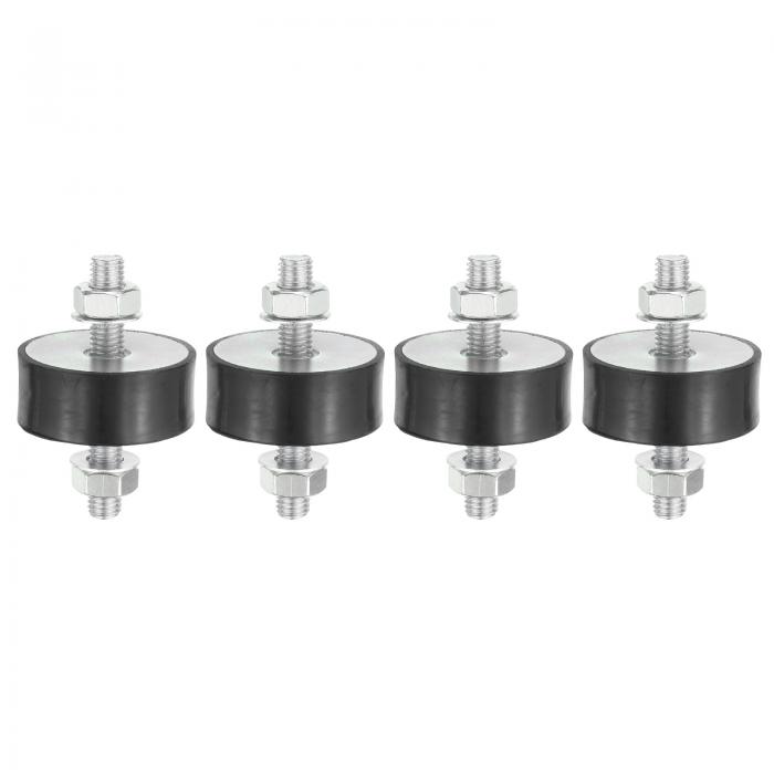 PATIKIL 20x50mmラバースタッドショックアブソーバー 4個M6ラバー絶縁マウント円筒形防振絶縁マウント..