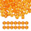PATIKIL 8mmアクリルキューブファセットビーズ 300個 スクエアダイヤモンドビーズ 宝石メイキングブレスレットネックレスイヤリング風鈴クラフト用 ルー...
