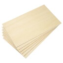 PATIKIL 30 x 50 x 0.6 cm バスウッドシート 6個 6 mm 合板シート バルサ材ボード 未仕上げ 薄い木 スクエアボード 滑らかな表面 工芸品 レーざーカットモデル 彫刻 染色用