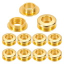 PATIKIL 8mm(1/3インチ) 真鍮製ホールアイレット 10個 アーク表面自己裏打ちグロメット シューズ 衣類 クラフト バッグ レザークラフト用 模造金