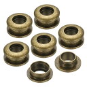 PATIKIL 7mm(2/7インチ) ソリッド真鍮製ホールアイレット 6個 アーク表面自己裏打ちグロメットとワッシャー 靴 衣類 クラフト バッグ レザークラフト用 ブロンズ