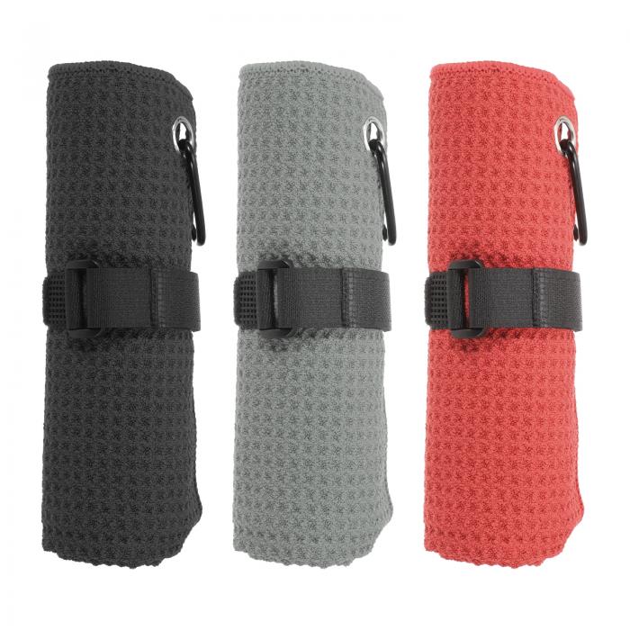 PATIKIL 20 x 16インチ マイクロファイバーゴルフタオル 3パック 三つ折りゴルフタオル ワッフルパター..